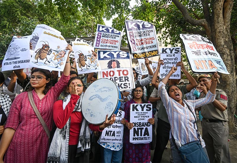 Indias Cockroach Movement: Protest Erupts Over NEET Exam Leak