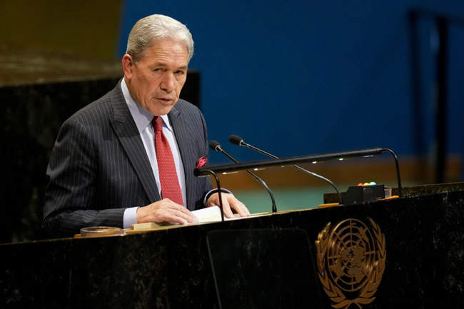 New Zealands Peters Calls Pacific Islands Forums Silence on China Missile Test Missed Opportunity