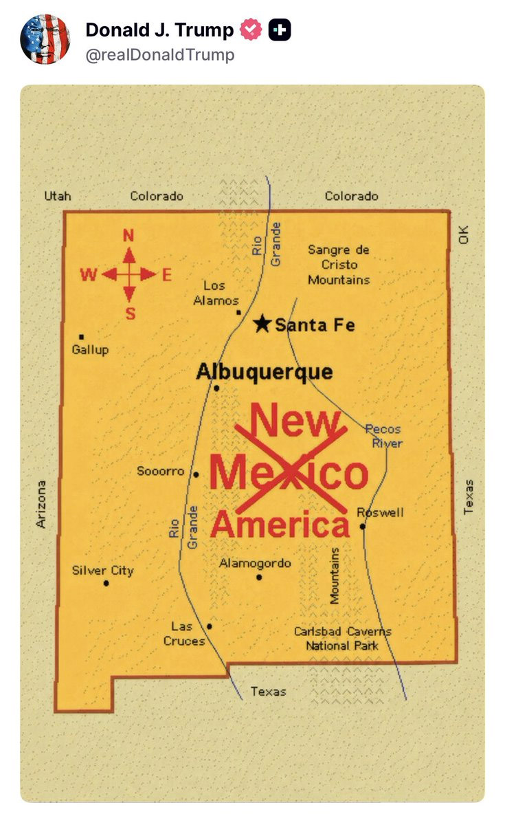 Trump Changes New Mexico to United States, Sparks Controversy