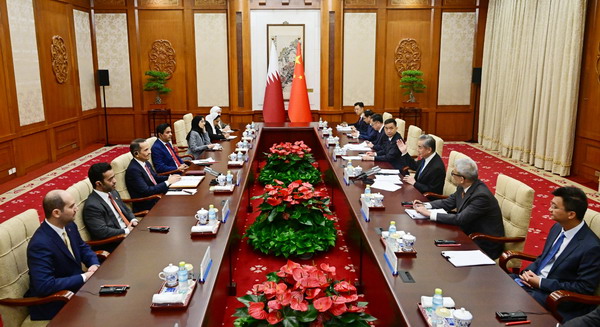 Wang Yi Meets Mohammed, Discusses Middle East Cooperation and Peace